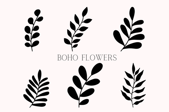 Download Boho Abstract Botanical Leaves Flower - Botanic Collection