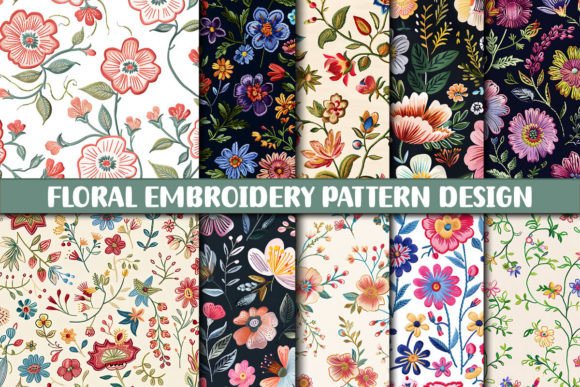 Download Floral Embroidery Pattern Design - Embroidery pattern Collection