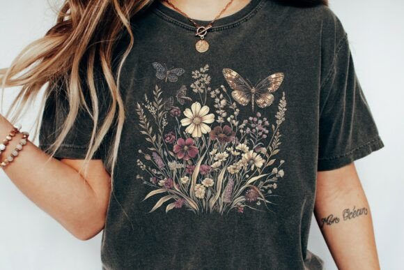 Download Botanical Butterfly Floral Design Png - Botanic Collection