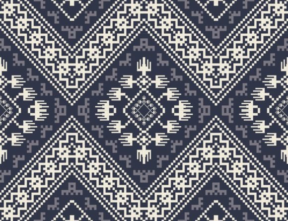 Download Aztec Geometric Embroidery Pattern - Premium Resources